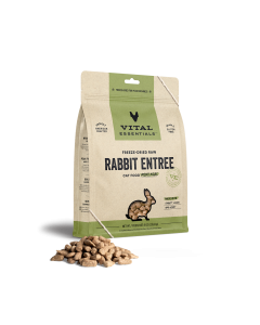Vital Essential Essentials Cat Food Freeze Dried Mini Nibs Rabbit - Front view