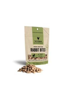 Vital Essentials Freeze-Dried Raw Cat Treats Rabbit Bites - Front view