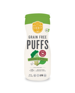Serenity Kids Grain Free Puffs Broccoli & Spinach - Front view