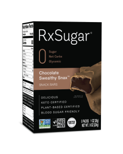 RxSugar Plant-based Chocolate Swealthy Snax Bar - Front view