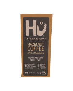 Hu Organic Dark Chocolate Hazelnut Coffee Bar, 2.1 oz.