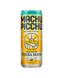 Machu Picchu Zero Sugar Alpine Mint Yerba Mate Energy Drink - Front view