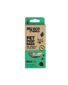 My Eco World Pet Poop Bags - Front view