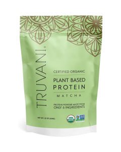 Truvani Organic Matcha Plant Based Protein Powder - Front view
