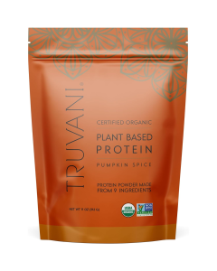 Truvani Organic Vegan Protein Powder Pumpkin Spice - Front view