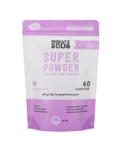 Molly's Suds Lavender Super Powder Laundry Detergent with Enzymes - Front view