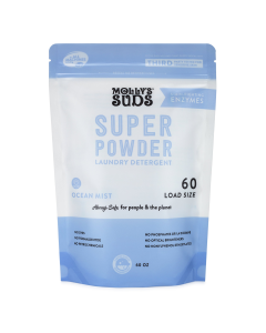 Molly's Suds Ocean Mist Super Powder Laundry Detergent with Enzymes - Front view