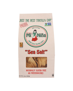 Mi Nina Sea Salt Tortilla Chips - Front view