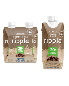 Ripple Coffee Plant-Based Protein Shake - Front view