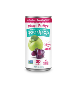 Goodpop Fruit Punch Sparkling Water Juice - Front view