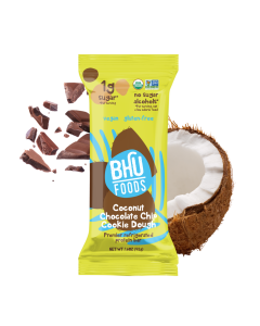 Bhu Foods Protein Bar Coconut Chocolate Chip Cookie Dough - Front view
