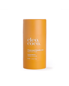 Cleo+Coco Charcoal Deodorant Cocoa Beach Vanilla Coconut - Front view