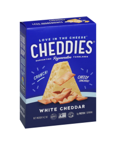 Cheddies Crackers White Cheddar Flavor - Front view