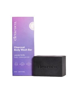 Cleo+Coco Charcoal Body Wash Bar - Front view