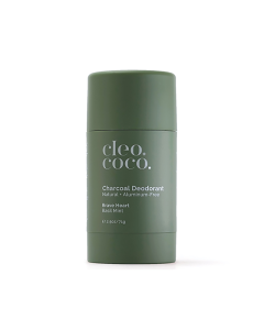 Cleo+Coco Charcoal Deodorant Brave Heart Basil Mint - Front view