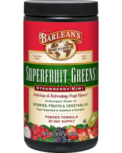 Barlean's Superfruit Strawberry Kiwi Greens Powder, 9.52 oz. 