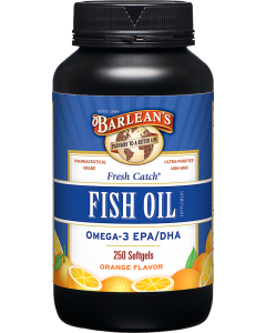 Barlean's Fresh Catch Orange Flavor Fish Oil, 250 Softgels