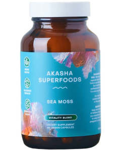 Akasha Superfoods Sea Moss Vitality Blend, 60 capsules