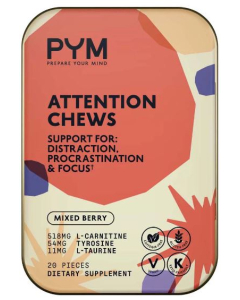 PYM Attention Chews, 20 count