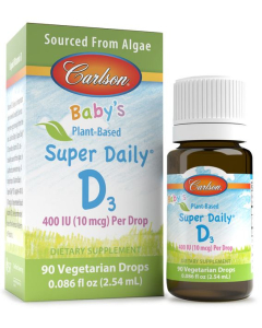 Carlson Plant-Based Baby's Super Daily D3, .086 oz.