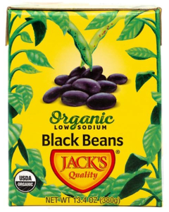 Jack's Quality Low Sodium Black Beans, 13.4 oz.