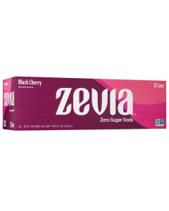 Zevia Zero Calorie Soda Black Cherry - Front view
