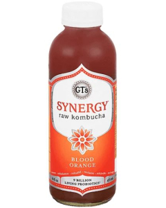GT's Organic Synergy Raw Kombucha,Blood Orange, 16 fl. oz.