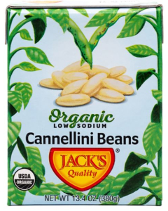 Jack's Quality Low Sodium Cannellini Beans, 13.4 oz.