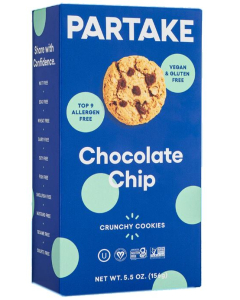 Partake Chocolate Chip Crunchy Cookies, 5.5 oz.