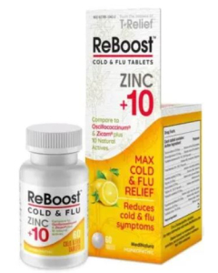 Medinatura ReBoost Cold & Flu Plus Zinc, 60 tablets