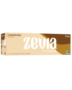 Zevia Zero Calorie Soda Creamy Root Beer - Front view