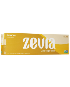 Zevia Zero Calorie Soda Cream Soda - Front view