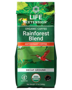 Life Extension Rainforest Blend Ground Coffee Decaf - Main
