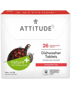 Attitude Dishwasher Tablets, 26 tablets