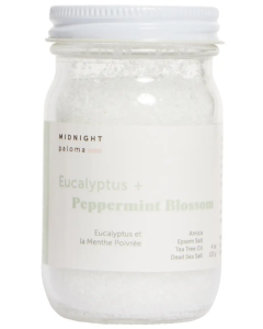 Midnight Paloma Eucalyptus Blossom + Peppermint Muscle Recovery Bath Soak, 4 oz. 