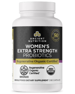 Ancient Nutrition Regenerative Organic Certified™ Women's Extra Strength Probiotics, 60 count