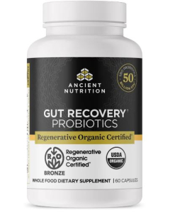 Ancient Nutrition Regenerative Organic Certified™ Gut Recovery Probiotics, 60 count