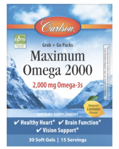 Carlson Maximum Omega 2000, 30 softgels