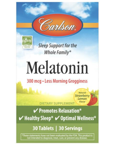 Carlson Chewable Melatonin, 30 tablets
