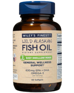 Wiley's Finest Wild Alaskan Fish Oil, 60 Mini Softgels
