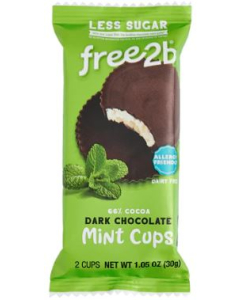 Free2B Dark Chocolate Mint Cups, 1.05 oz.