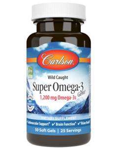 Carlson Super Omega Gems, 50 softgels