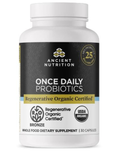 Ancient Nutrition Regenerative Organic Certified™ Once Daily Probiotics, 30 count