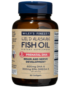 Wiley's Finest Prenatal DHA, 60 Fish Softgels