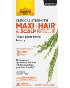 Country Life Maxi-Hair® & Scalp Rescue, 30 Vegan Capsules