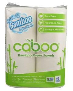 Caboo Tree Free Bamboo Paper Towels, 2 pack
