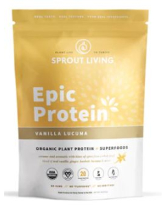 Sprout Living Vanilla Lucuma Protein Powder - Front view