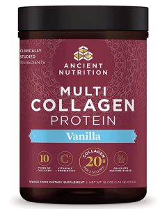 Ancient Nutrition Multi Collagen Protein, Vanilla Flavor, 16.8 oz.