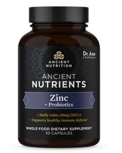 Ancient Nutrition Zinc + Probiotics - Main