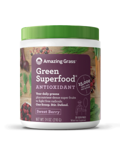 Amazing Grass Antioxidant Sweet Berry Green Superfood, 7.4 oz.